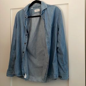 Chambray eton button down shirt